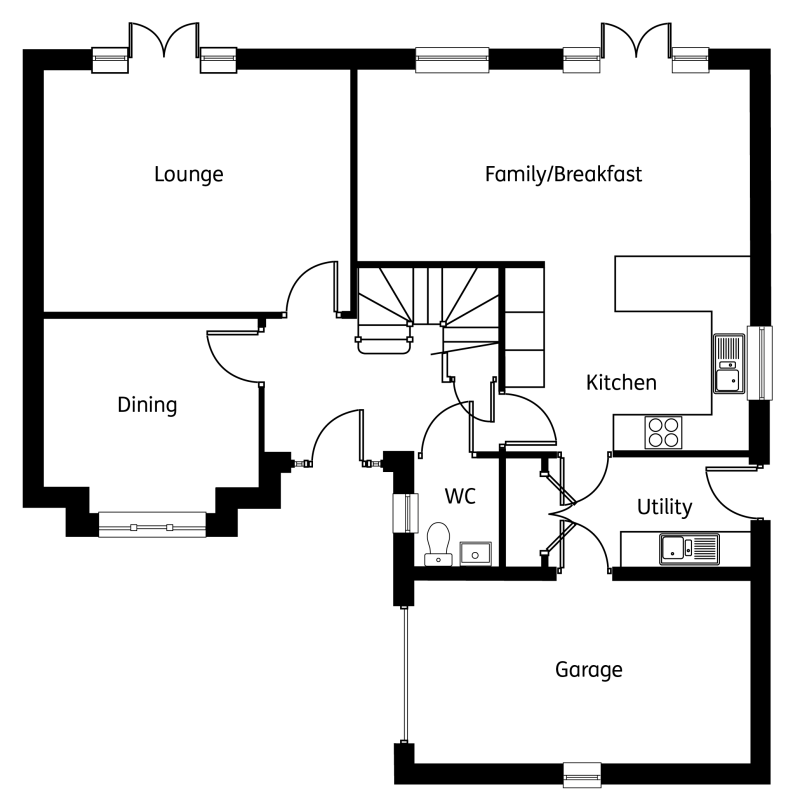 5 bed detached Eden in Irvine plot 39 New homes for sale
