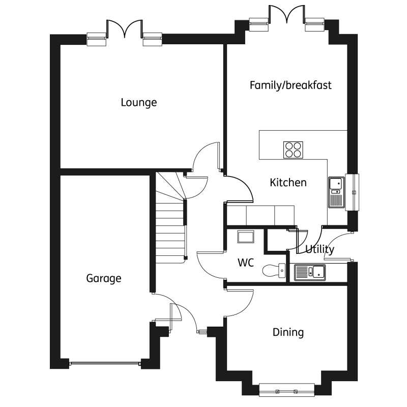 4 bed detached Tummel in Glenmavis plot 100 New homes for sale