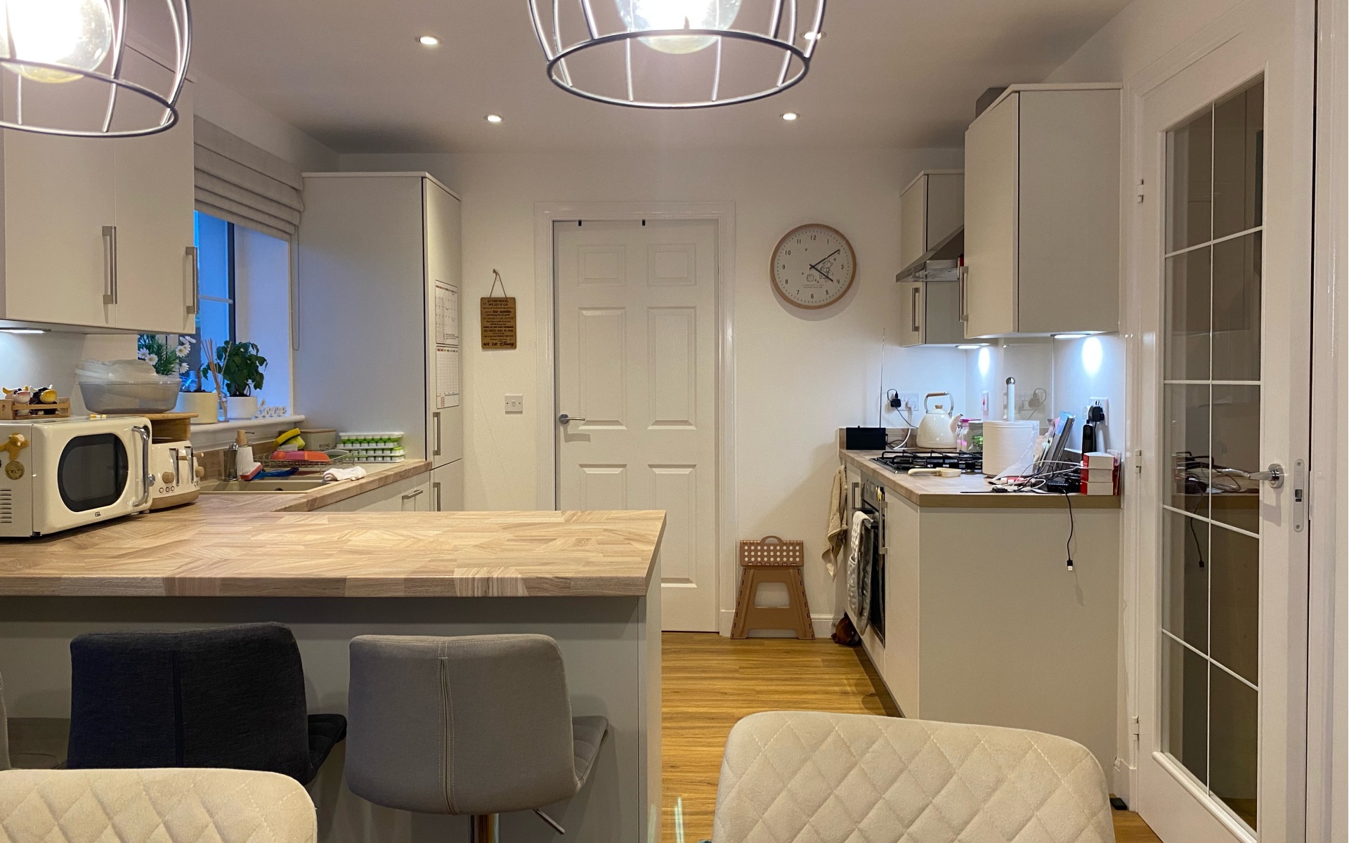 Lynda at Mayfields - kitchen